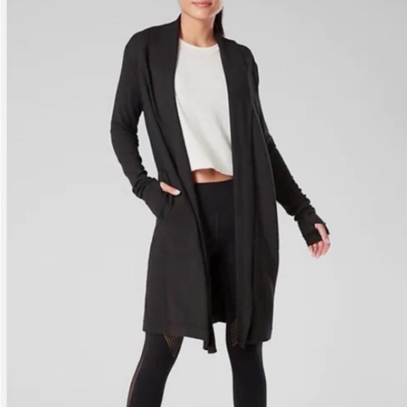 Athleta Sweaters - Athleta Canopy Wrap Cardigan Black Size XS